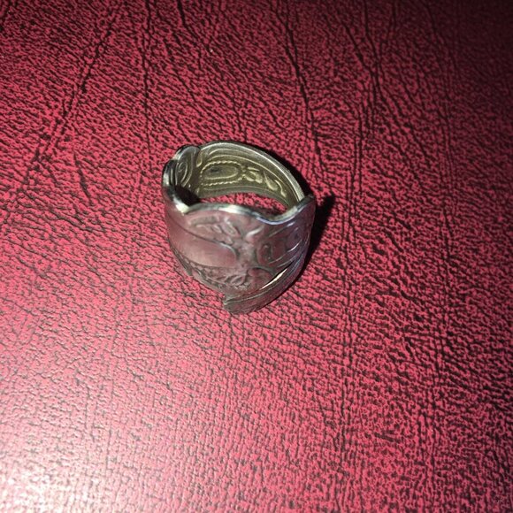 Stainless steel spoon ring size 6 - Picture 7 of 8